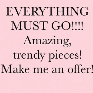 Cleaning out my closet. Make me an offer!